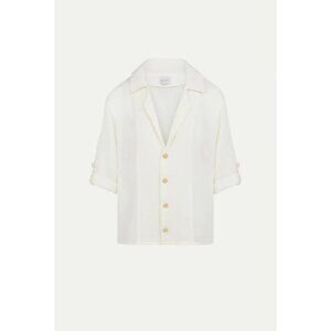 NWT Le Kasha MINQAR linen shirt Size XS/S